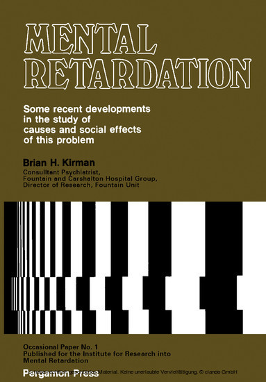 Mental Retardation main product photo