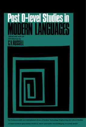 Post-O-Level Studies in Modern Languages