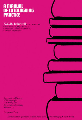 A Manual of Cataloguing Practice