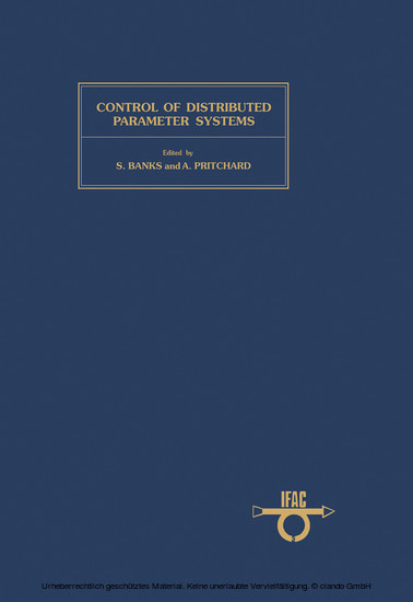 Control of Distributed Parameter Systems main product photo