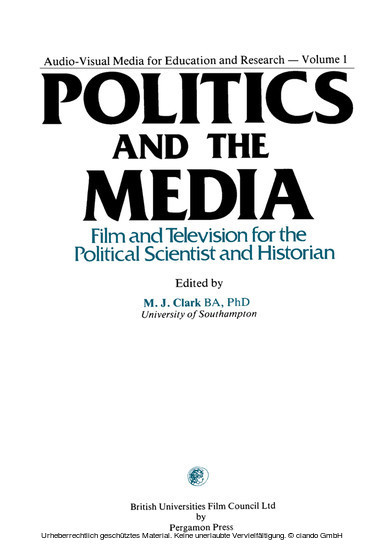 Politics and the Media main product photo