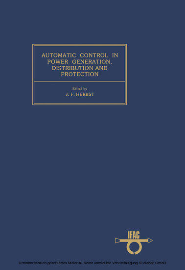 Automatic Control in Power Generation, Distribution and Protection main product photo