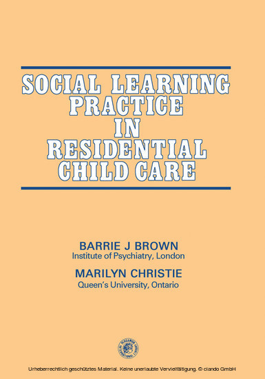 Social Learning Practice in Residential Child Care main product photo