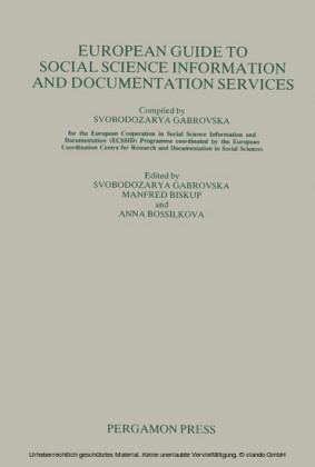European Guide to Social Science Information and Documentation Services