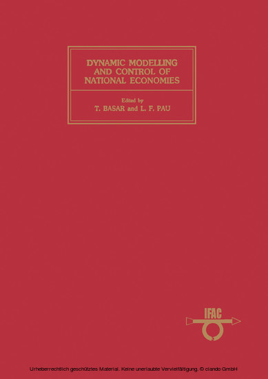 Dynamic Modelling and Control of National Economies 1983 main product photo
