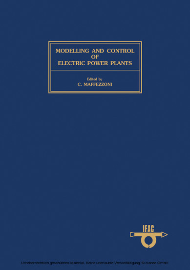 Modelling and Control of Electric Power Plants main product photo