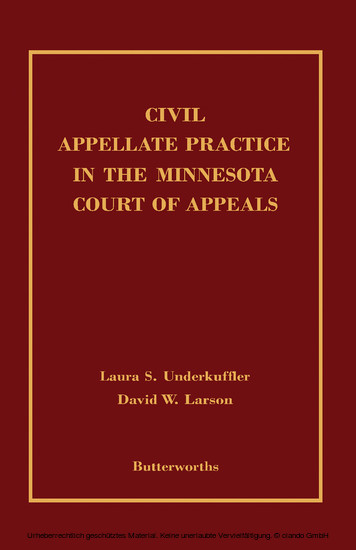 Civil Appellate Practice in the Minnesota Court of Appeals main product photo