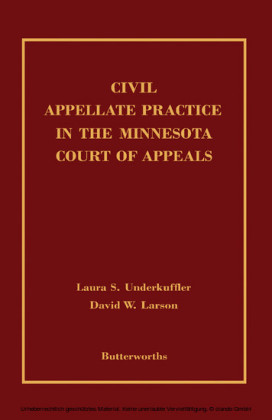 Civil Appellate Practice in the Minnesota Court of Appeals