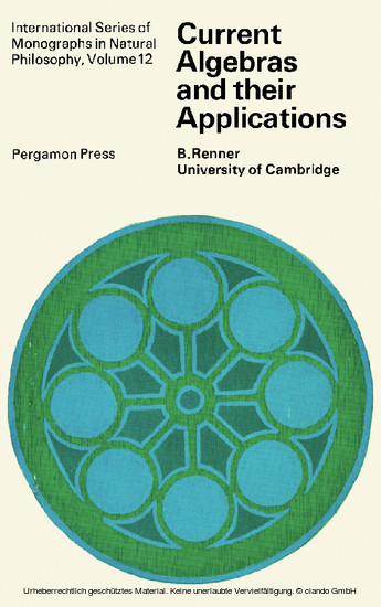 Current Algebras and Their Applications main product photo
