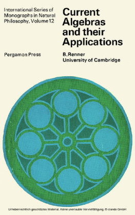 Current Algebras and Their Applications