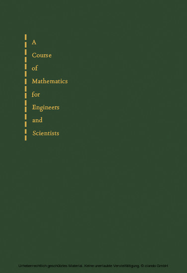 A Course of Mathematics for Engineers and Scientists main product photo