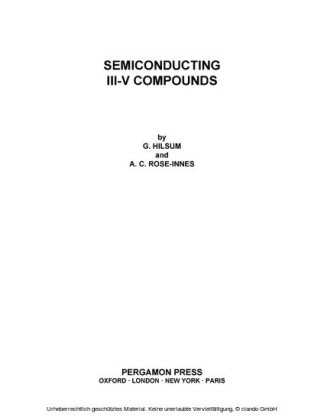 Semiconducting III-V Compounds