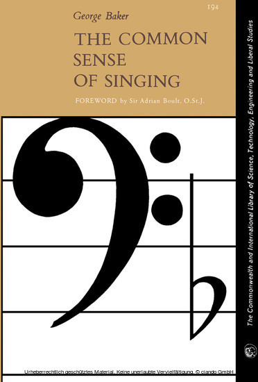 The Common Sense of Singing main product photo