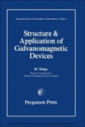 Structure and Application of Galvanomagnetic Devices