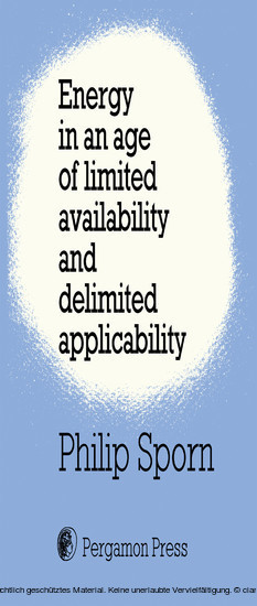 Energy in an Age of Limited Availability and Delimited Applicability main product photo