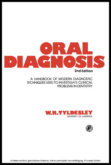 Oral Diagnosis main product photo