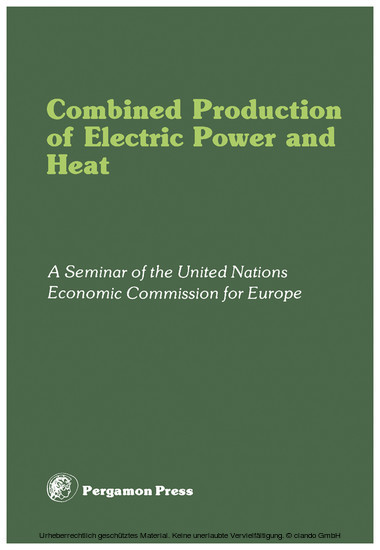 Combined Production of Electric Power and Heat main product photo