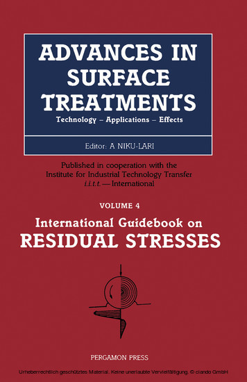Residual Stresses main product photo