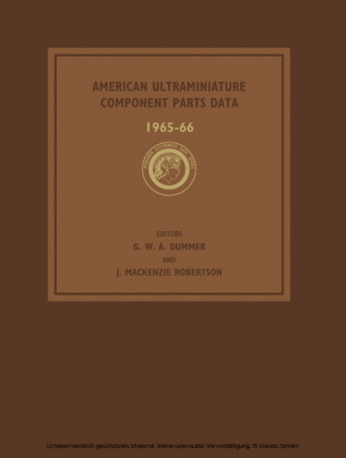 American Ultraminiature Component Parts Data 1965-66
