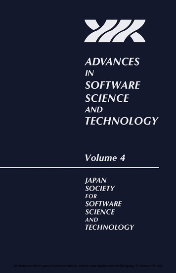 Advances in Software Science and Technology main product photo