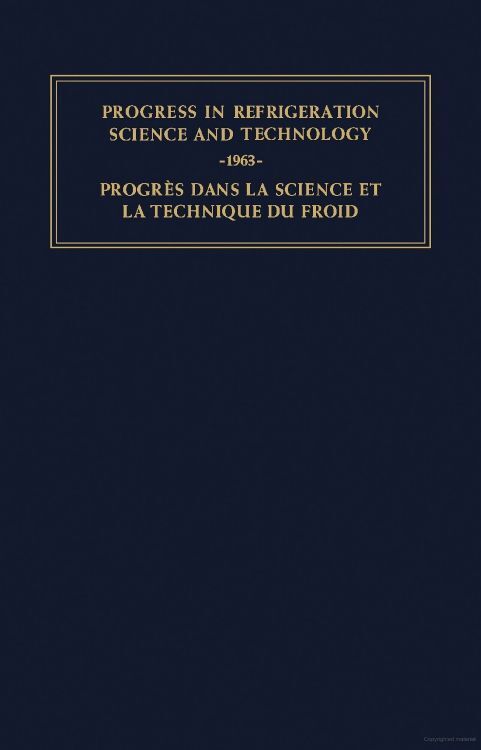 Progress in Refrigeration Science and Technology main product photo