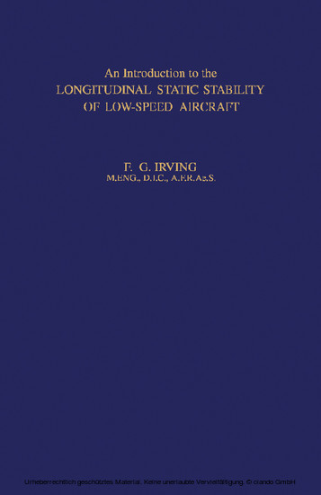 An Introduction to the Longitudinal Static Stability of Low-Speed Aircraft main product photo
