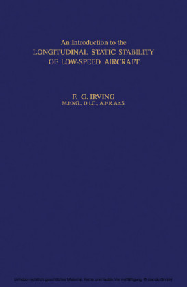 An Introduction to the Longitudinal Static Stability of Low-Speed Aircraft