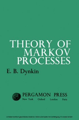 Theory of Markov Processes