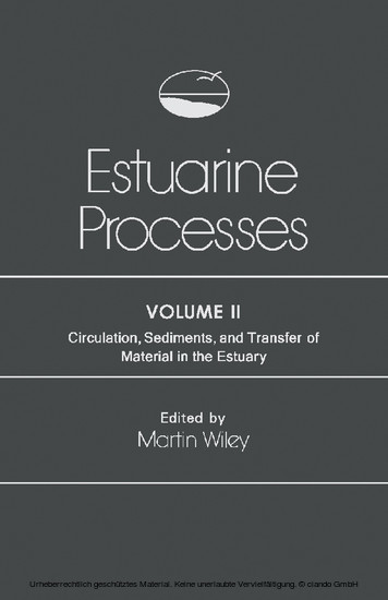 Estuarine Processes main product photo