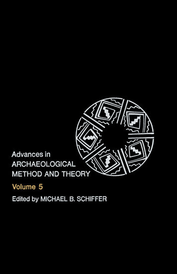 Advances in Archaeological Method and Theory main product photo