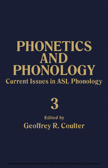Current Issues in ASL Phonology main product photo
