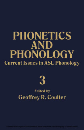 Current Issues in ASL Phonology