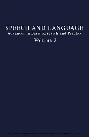 Speech and Language main product photo