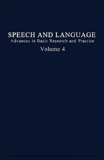 Speech and Language main product photo