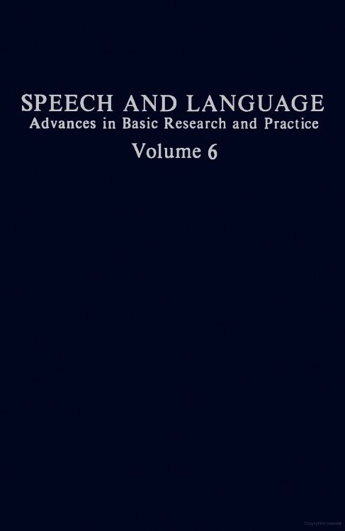 Speech and Language main product photo