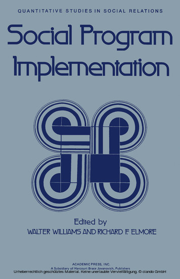 Social Program Implementation main product photo