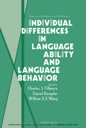 Individual Differences in Language Ability and Language Behavior