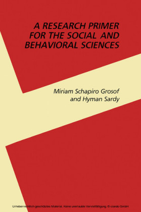 A Research Primer for the Social and Behavioral Sciences