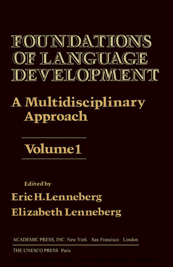 Foundations of Language Development main product photo