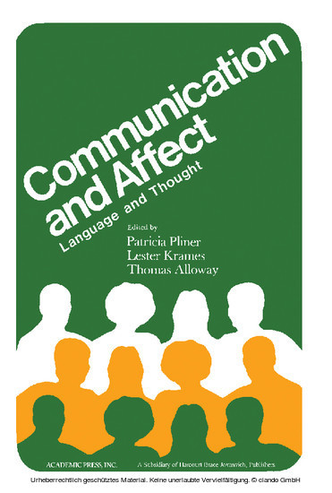 Communication and Affect main product photo