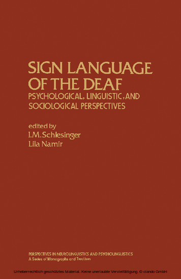 Sign Language of the Deaf main product photo