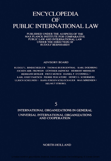 International Organizations in General Universal International Organizations and Cooperation main product photo