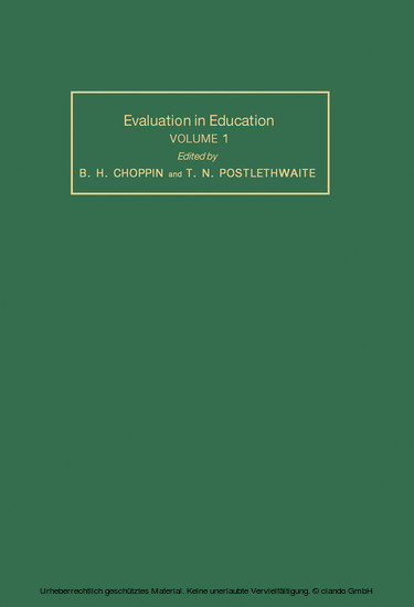 Evaluation in Education main product photo