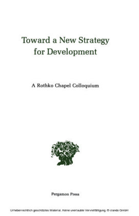 Toward a New Strategy for Development