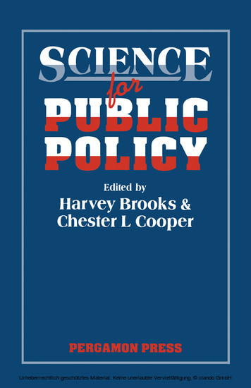Science for Public Policy main product photo