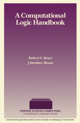 A Computational Logic Handbook