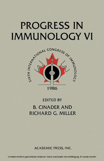 Progress in Immunology VI main product photo