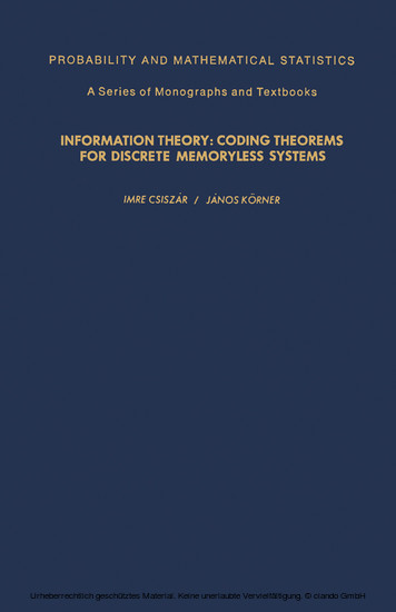 Information Theory main product photo