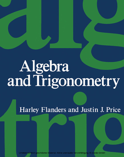 Algebra and Trigonometry main product photo