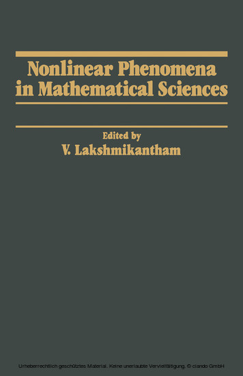 Nonlinear Phenomena in Mathematical Sciences main product photo